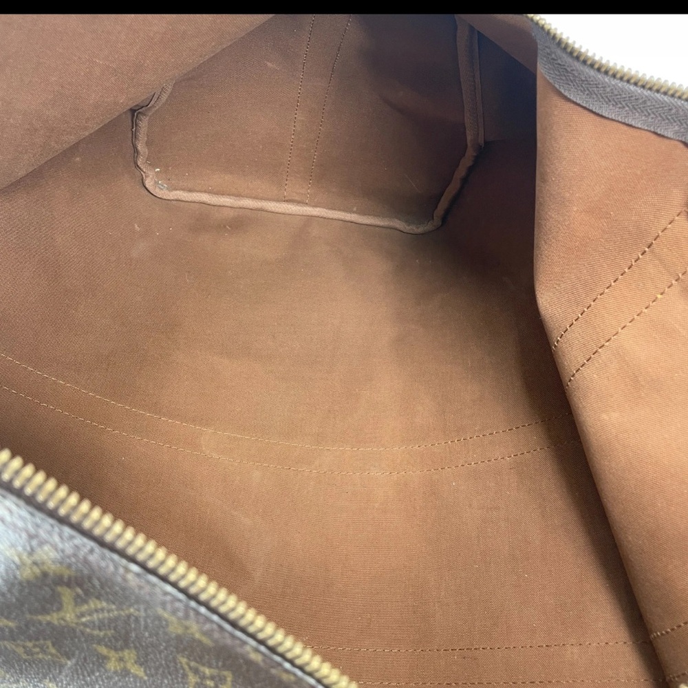 Louis Vuitton Monogram Canvas Duffel Bag with Tan Accents - Picture 13 of 16